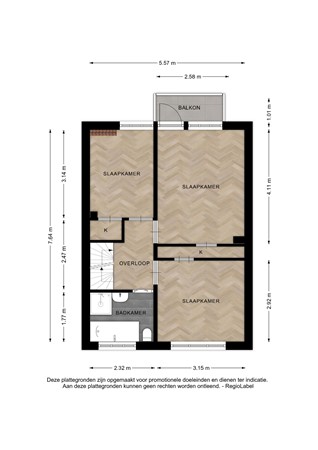 Floorplan - Oudegoedstraat 50, 7413 EH Deventer